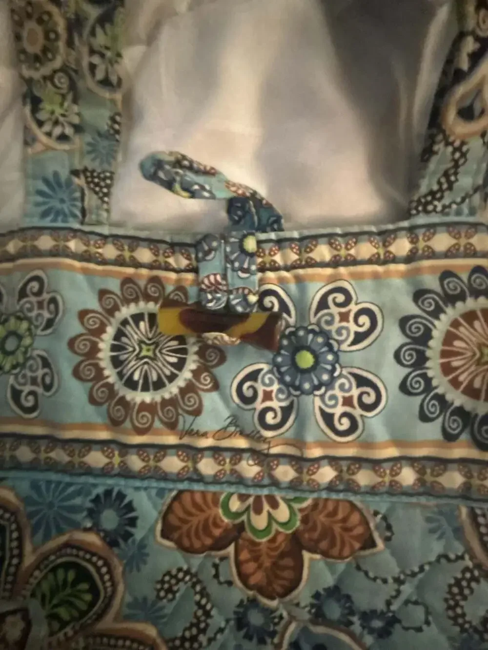 Vera Bradley Quilted Floral Paisley Shoulder Tote Bag